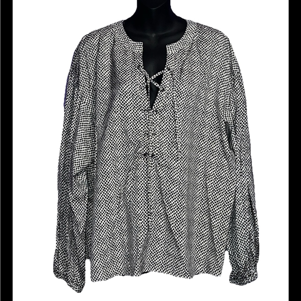 NWT! Worthington animal dot print XXL blouse